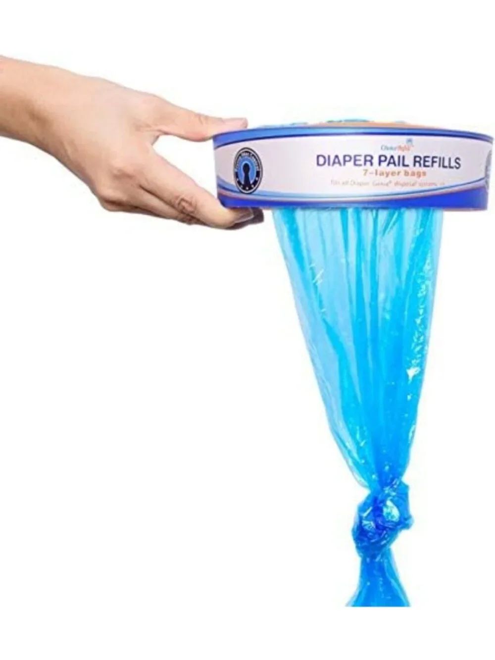 Diaper Genie Compatible Refill Bags, 8-Pack, 2600 Count, Odor Control & Durable